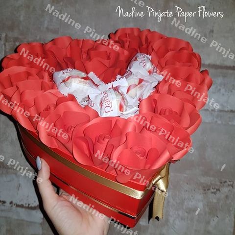 Flower in Box - Sweet Hearts Box