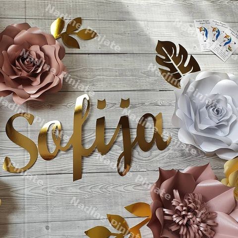 Dekoracija zidova - Paper Flowers - Nadine Pinjate (2)