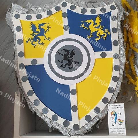 Pinjata viteški štit Dragon