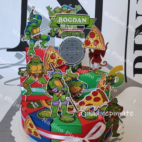 Ninja turtles torta od kartona - nadine pinjate