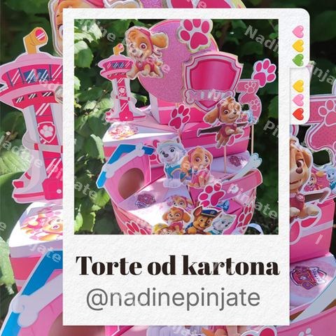 Skye Paw torta od kartona - nadine pinjate