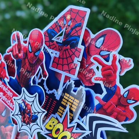 Toperi za torte Spiderman 1 - Nadine Pinjate