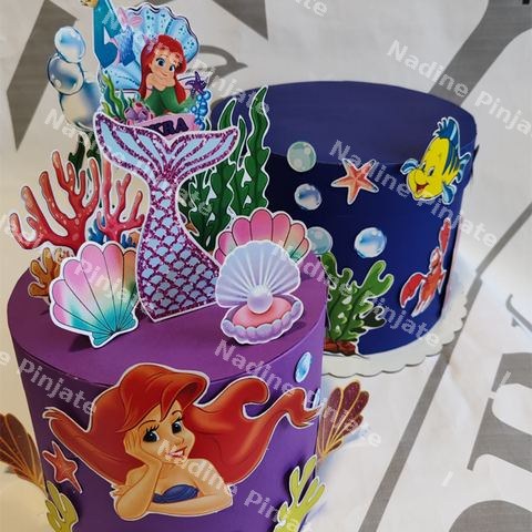 Torta od kartona mala sirena - Nadine Pinjate