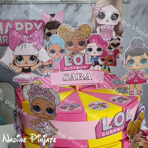 Torte od kartona LoL - Nadine Pinjate